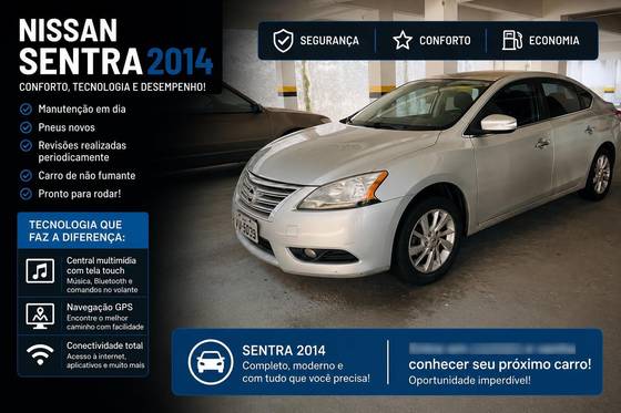 NISSAN SENTRA 2.0 S 16V FLEX 4P MANUAL NISSAN SENTRA 2.0 S 16V FLEX 4P MANUAL